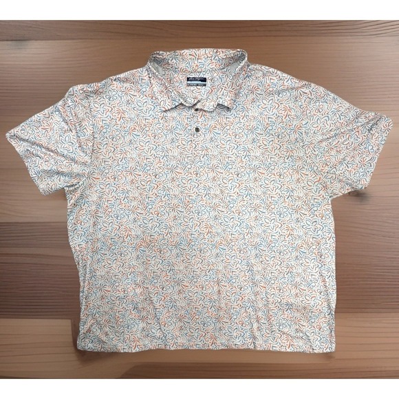 Hogan Other - Ben Hogan Big Men's‎ Multi-Color Hibiscus Print Golf Polo Shirt Size 3X